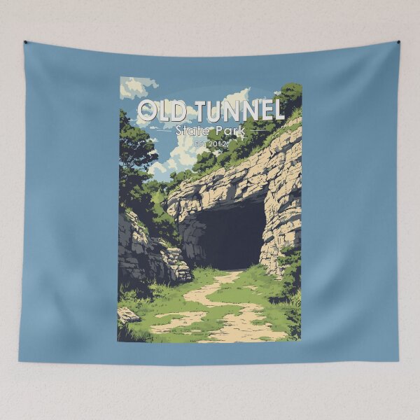 Item preview, Old Tunnel State Park Texas Travel Art Vintage designed and sold by KrisSidDesigns.