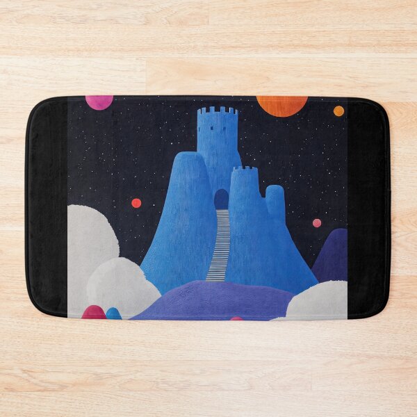 Item preview, Whimsical Castle Under Cosmic Sky with Vibrant Planets and Clouds designed and sold by regnumsaturni.