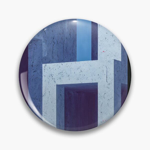Item preview, Whimsical Abstract Architecture with Endless Blue Stairs designed and sold by regnumsaturni.