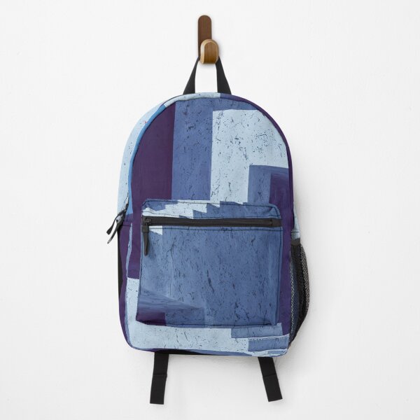 Item preview, Whimsical Abstract Architecture with Endless Blue Stairs designed and sold by regnumsaturni.