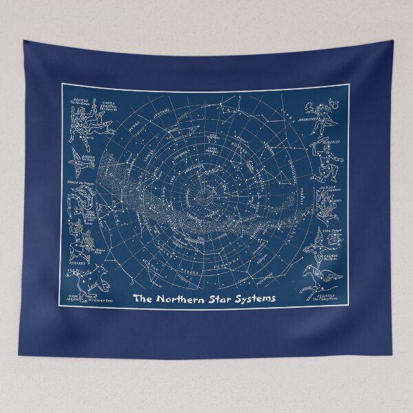 Item preview,  Northern Star System Vintage Celestial Map Print designed and sold by posterbobs.