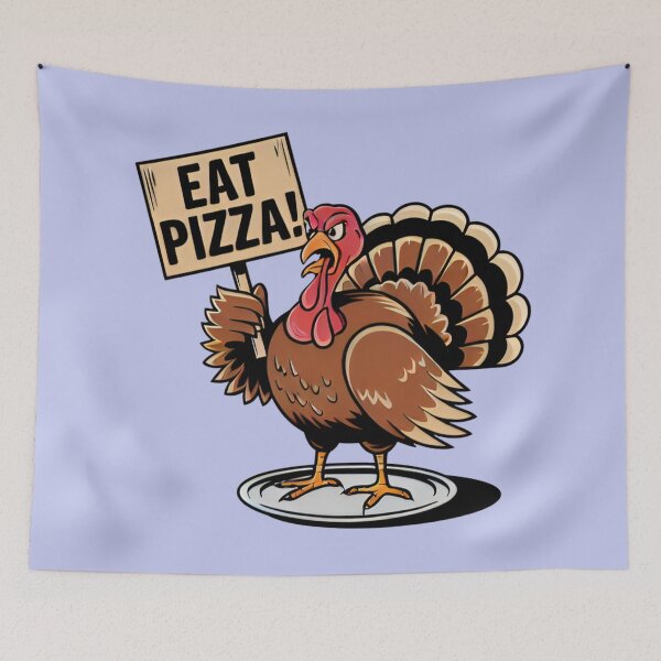 Item preview, Eat pizza thanksgiving turkey designed and sold by Delgiur.