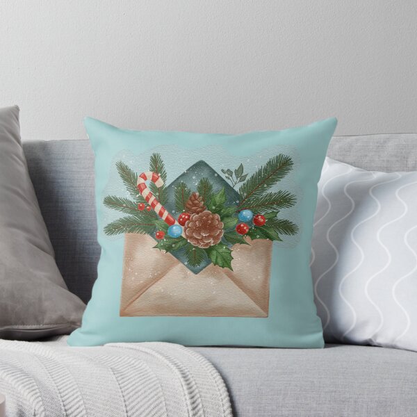Item preview, Christmas Envelope with Pine Branches, Berries, and Festive Decorations designed and sold by AllaMashycheva.