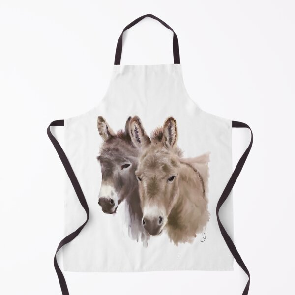 Item preview, two donkeys digital oil painting for charity designed and sold by JayTCee.
