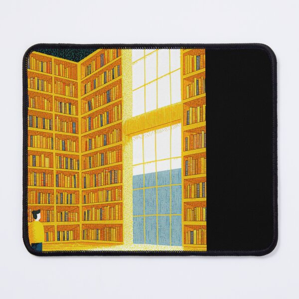 Item preview, Whimsical Library Dreamscape with Cat and Books designed and sold by regnumsaturni.