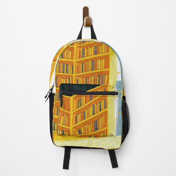 Item preview, Whimsical Library Dreamscape with Cat and Books designed and sold by regnumsaturni.
