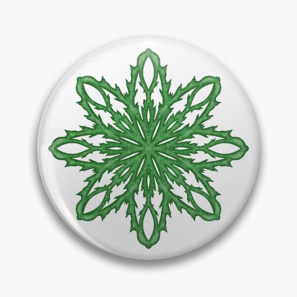 Item preview, Green snowflake "Inspiration" designed and sold by Cherevan.