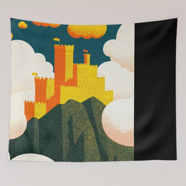 Item preview, Whimsical Castle Among the Clouds designed and sold by regnumsaturni.