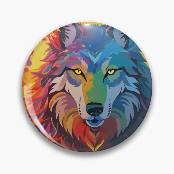 Item preview, Wolf head, drawing of full color  designed and sold by Marcu Ioachim.