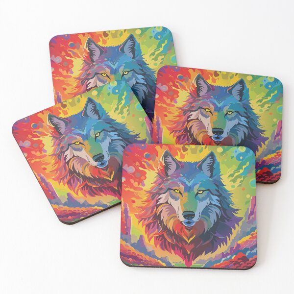 Item preview, Wolf head, drawing of full color  designed and sold by Marcu Ioachim.