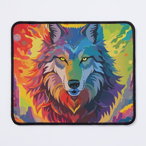 Item preview, Wolf head, drawing of full color  designed and sold by Marcu Ioachim.
