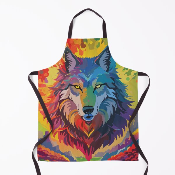 Item preview, Wolf head, drawing of full color designed and sold by Marcu Ioachim.