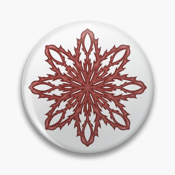 Item preview, Red snowflake "Inspiration" designed and sold by Cherevan.