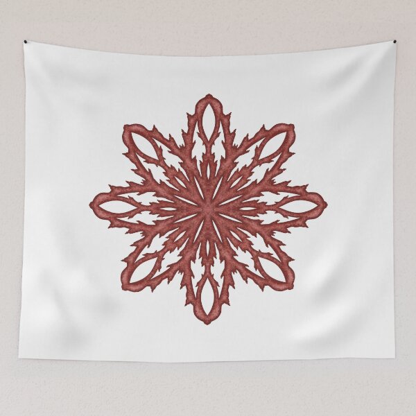 Item preview, Red snowflake "Inspiration" designed and sold by Cherevan.