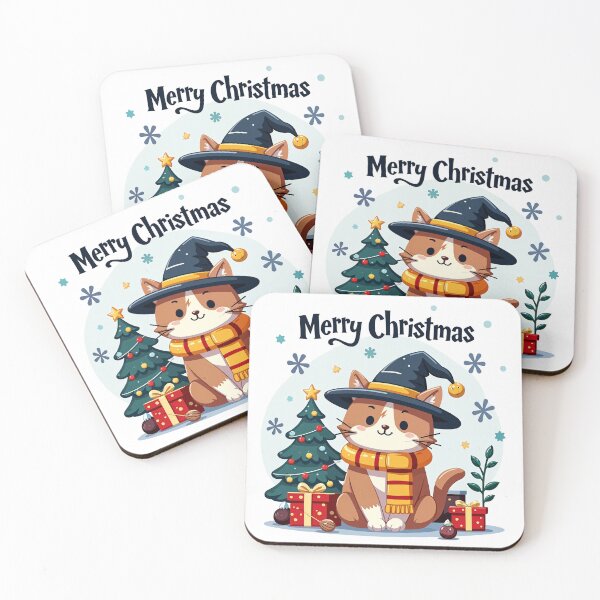 Item preview, Meowgical Holiday Magic Cat - Festive Christmas Charm designed and sold by urbsrepublic.