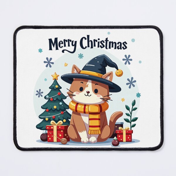 Item preview, Meowgical Holiday Magic Cat - Festive Christmas Charm designed and sold by urbsrepublic.