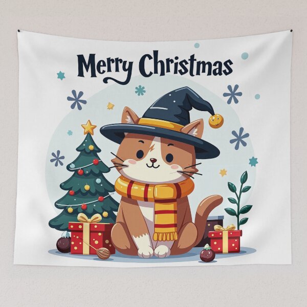 Item preview, Meowgical Holiday Magic Cat - Festive Christmas Charm designed and sold by urbsrepublic.