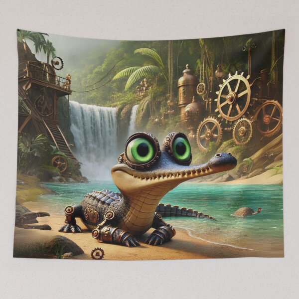 Item preview, Steampunk Gharial designed and sold by Sillytoe.