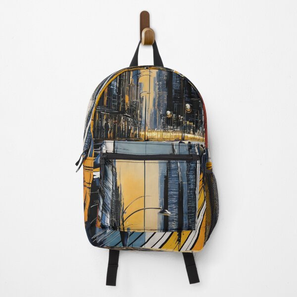 Item preview, Modern Abstract Impressionism Art Painting Color Urban City designed and sold by MintaApparel.