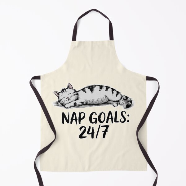 Item preview, Nap Goals 24/7 Cute Sleeping Cat Illustration designed and sold by Dream-Fab.