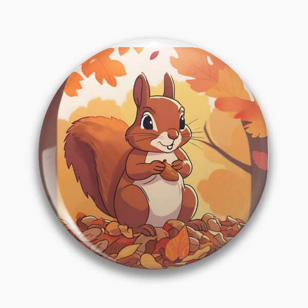 Item preview, Fall Autumn Vibe cute Squirrel designed and sold by Googo.