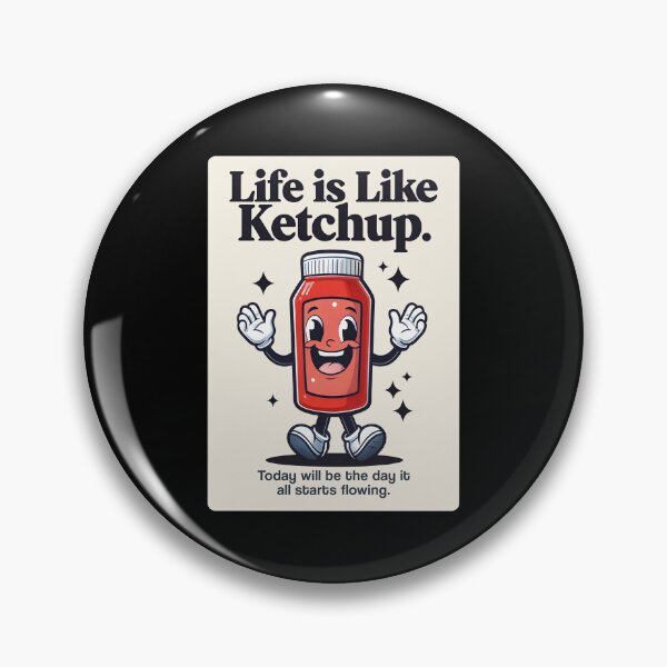 Item preview, Cheerful and Funny Ketchup bottle with motivational quote designed and sold by wingstar.
