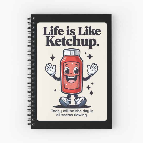 Item preview, Cheerful and Funny Ketchup bottle with motivational quote designed and sold by wingstar.