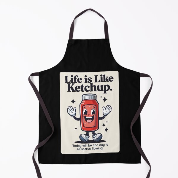 Item preview, Cheerful and Funny Ketchup bottle with motivational quote designed and sold by wingstar.