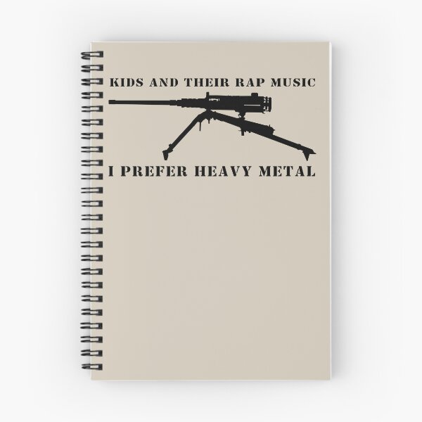 Item preview, Kids Rap Music Prefer Heavy Metal M2 Machine Gun Joke designed and sold by MilitaryMart.