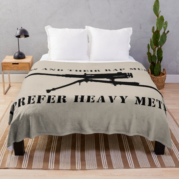 Item preview, Kids Rap Music Prefer Heavy Metal M2 Machine Gun Joke designed and sold by MilitaryMart.