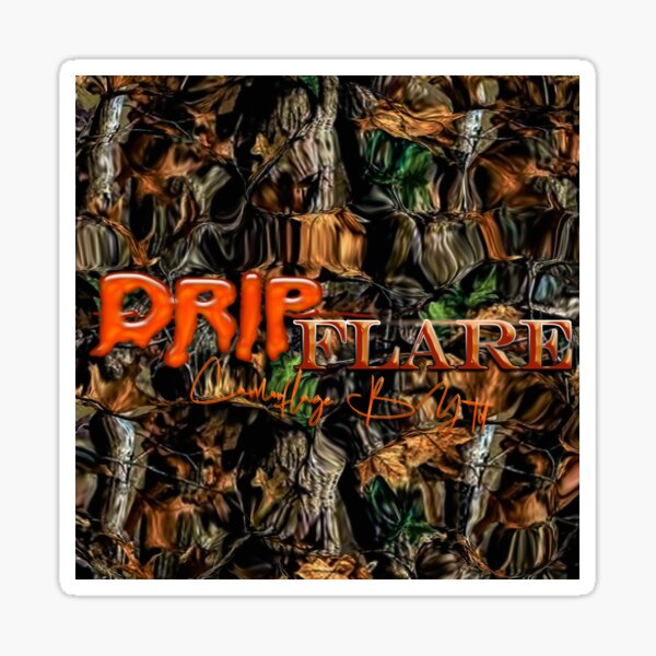 Custom DripFlare Camouflage By Tommy Designs Sticker
