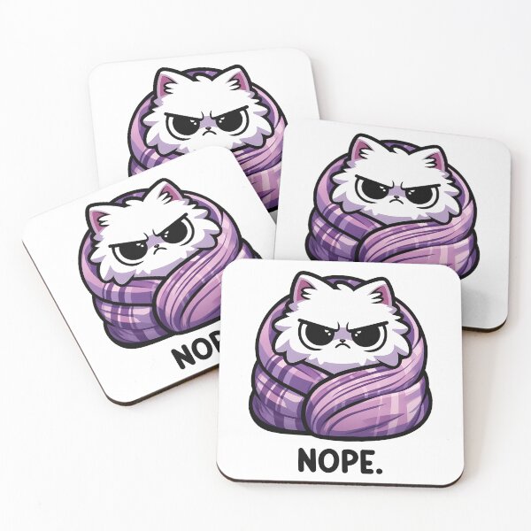 Item preview, Cute Funny Cat Nope Saying designed and sold by KD Merch.
