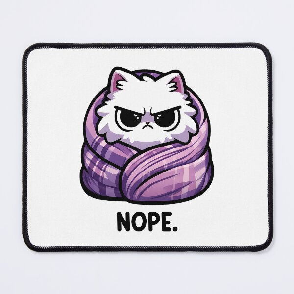 Item preview, Cute Funny Cat Nope Saying designed and sold by KD Merch.