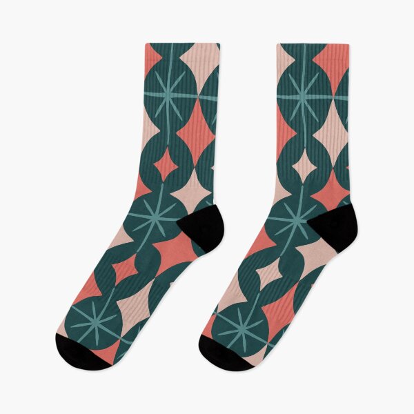 Item preview, MidCentury Modern Palm Springs Desert Collection | Stars Pattern Teal designed and sold by Old Urban Farmhouse Design Studio.
