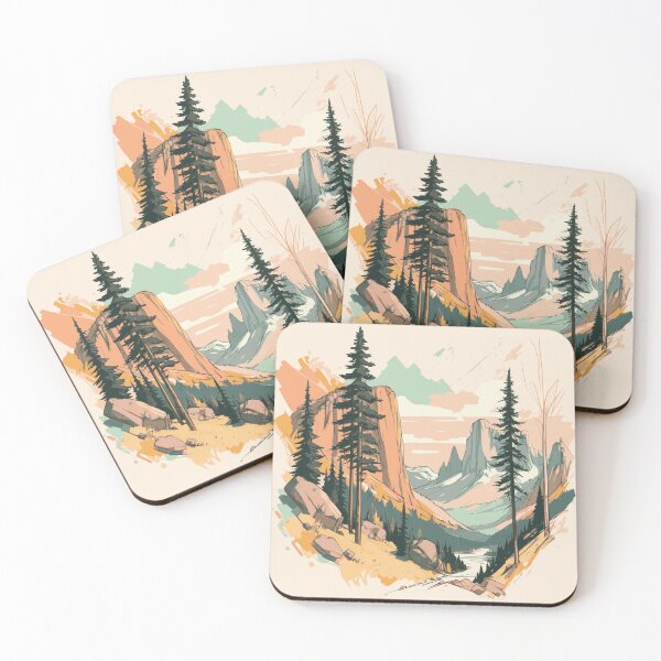 Item preview, Pastel Mountain Escape designed and sold by lysa13.