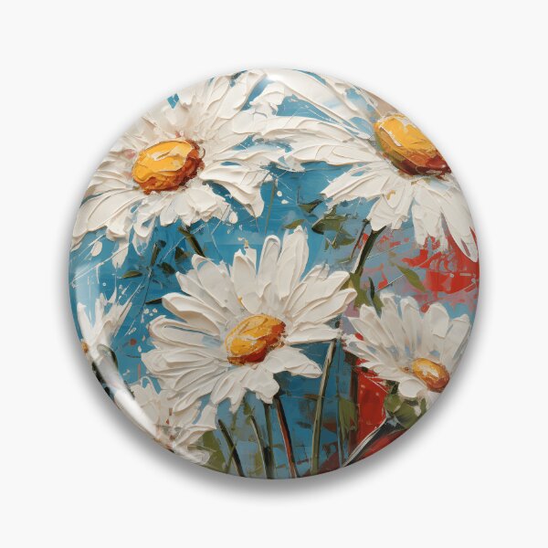 Artikelvorschau, Gänseblümchen Wildblume Boho weiß und blau entworfen und verkauft von cocomelon168.