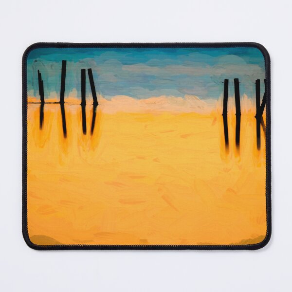 Item preview, BLACK PILINGS ORANGE WATER Abstract X107 designed and sold by RichFrancoCars.