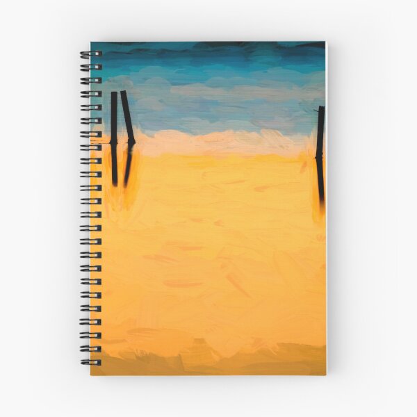 Item preview, BLACK PILINGS ORANGE WATER Abstract X107 designed and sold by RichFrancoCars.