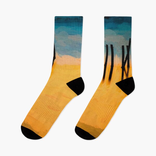 Item preview, BLACK PILINGS ORANGE WATER Abstract X107 designed and sold by RichFrancoCars.