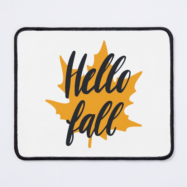 Item preview, Hello Fall Leaf Graphic Design designed and sold by ZubiyaArt.