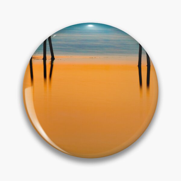 Item preview, BLACK PILINGS ORANGE WATER Abstract X109 designed and sold by RichFrancoCars.