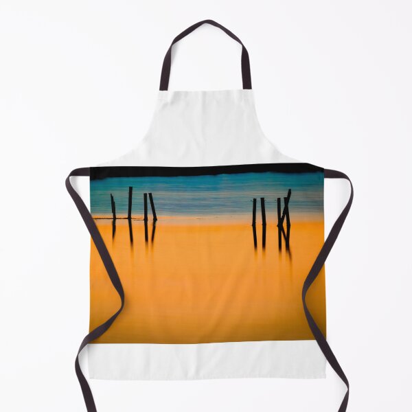 Item preview, BLACK PILINGS ORANGE WATER Abstract X109 designed and sold by RichFrancoCars.