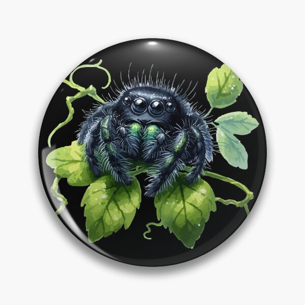 Item preview, Cute Jumping Spider Phidippus Audax designed and sold by TomFrontierArt.