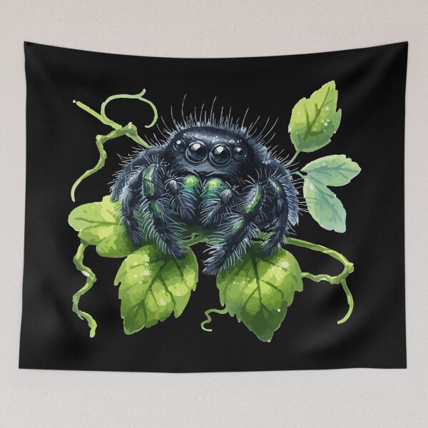 Item preview, Cute Jumping Spider Phidippus Audax designed and sold by TomFrontierArt.