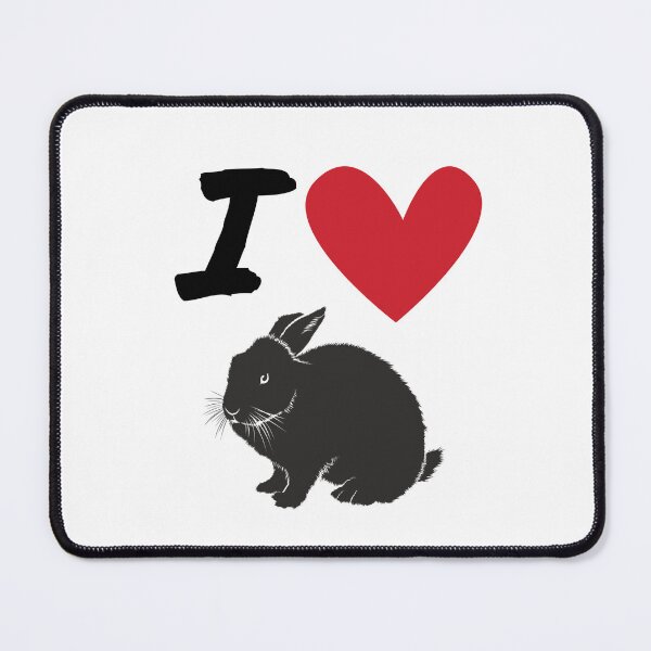 Item preview, I Love Rabbits designed and sold by Kindred & Thistle.