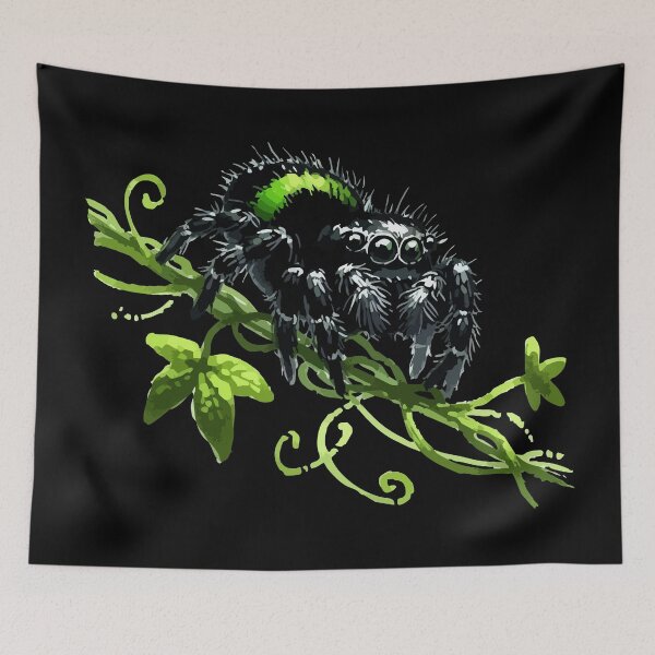 Item preview, Cute Jumping Spider Little Phidippus Audax designed and sold by TomFrontierArt.