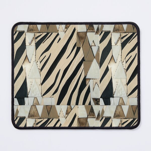 Item preview, Zebra Beige Black and White, Anglo Gothic, Danish triangle designed and sold by wintervsfall.