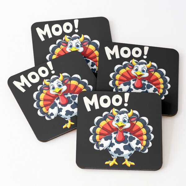 Item preview, Funny Thanksgiving Turkey with Cow Spots designed and sold by Digitayaa.