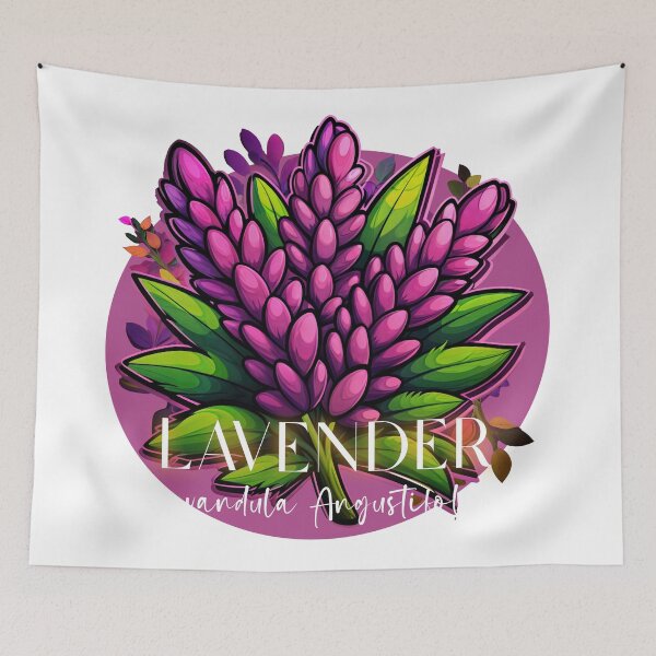 Item preview, Sticker T-Shirt Design Flowers: LAVENDER designed and sold by ForeverPrintsOK.