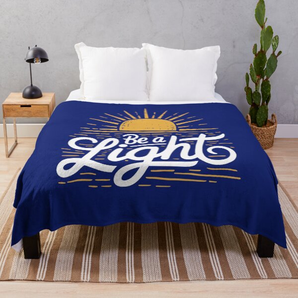 Item preview, "Be a Light" Inspirational Sunburst Typography Design designed and sold by serein32.